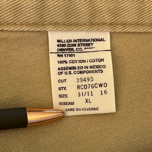 Vintage Rocky Mountain Rockies Jeans 31/11 Bareback RN 17901 High Rise Light Tan - Picture 8 of 12